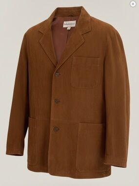 Bullock & Jones Brown Men's Suede  Blazer Jacket